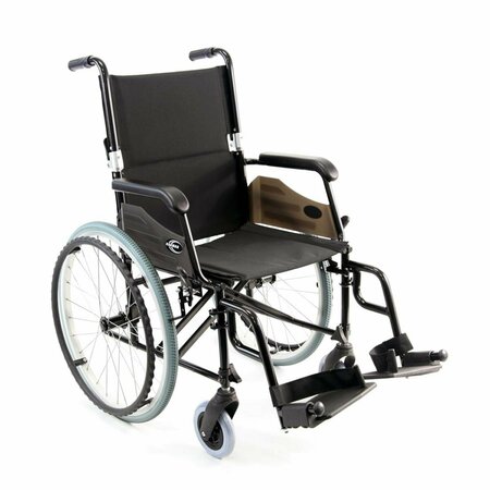 CARMAN Karman  18 in. 24 lbs Seat Wheelchair with Quick Release Axles, Black LT-990-BK